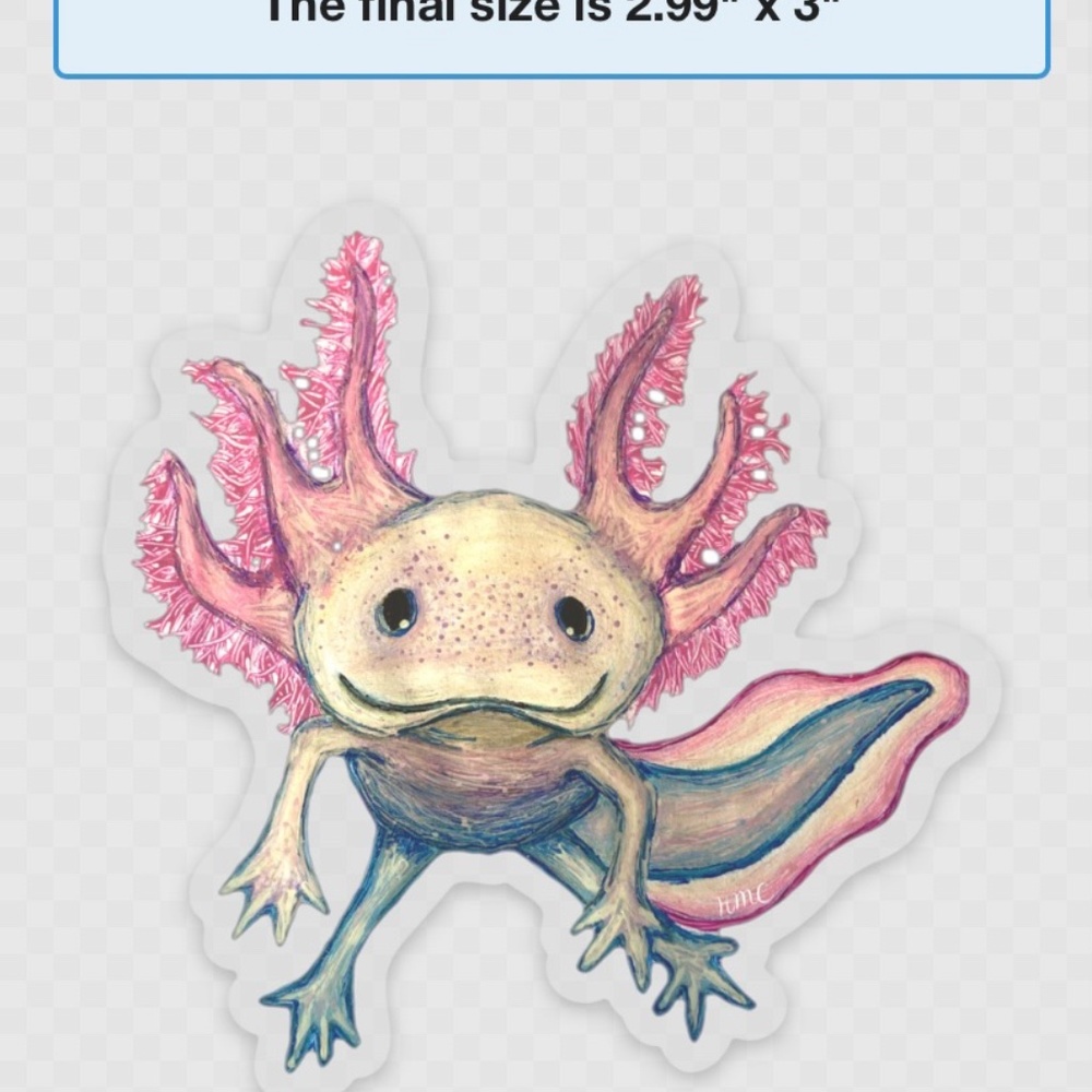 Axolotl Sticker